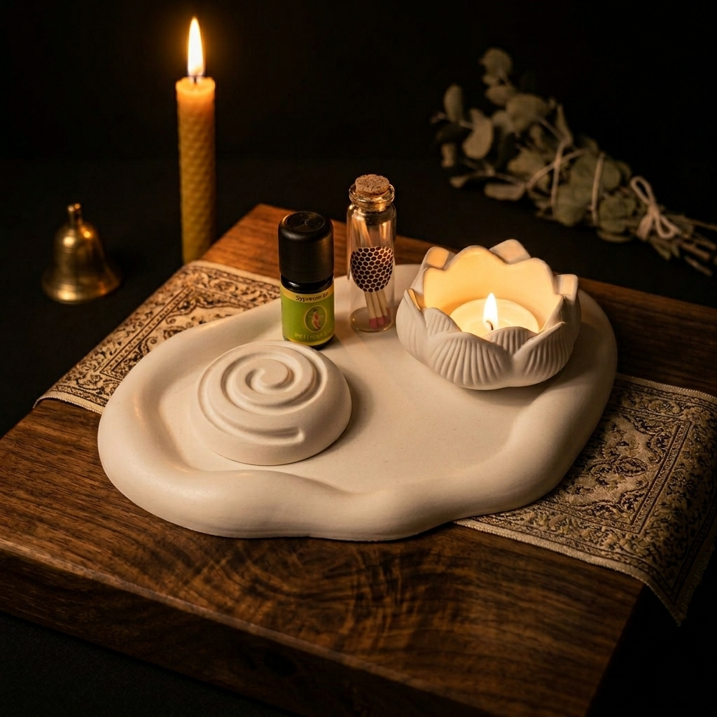 Ritual-Set „Lotus – Licht · Duft · Einkehr“