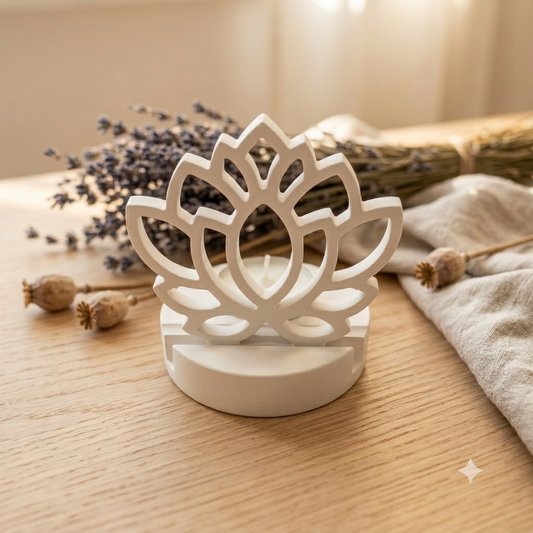 Teelichthalter-Set "Lotus"