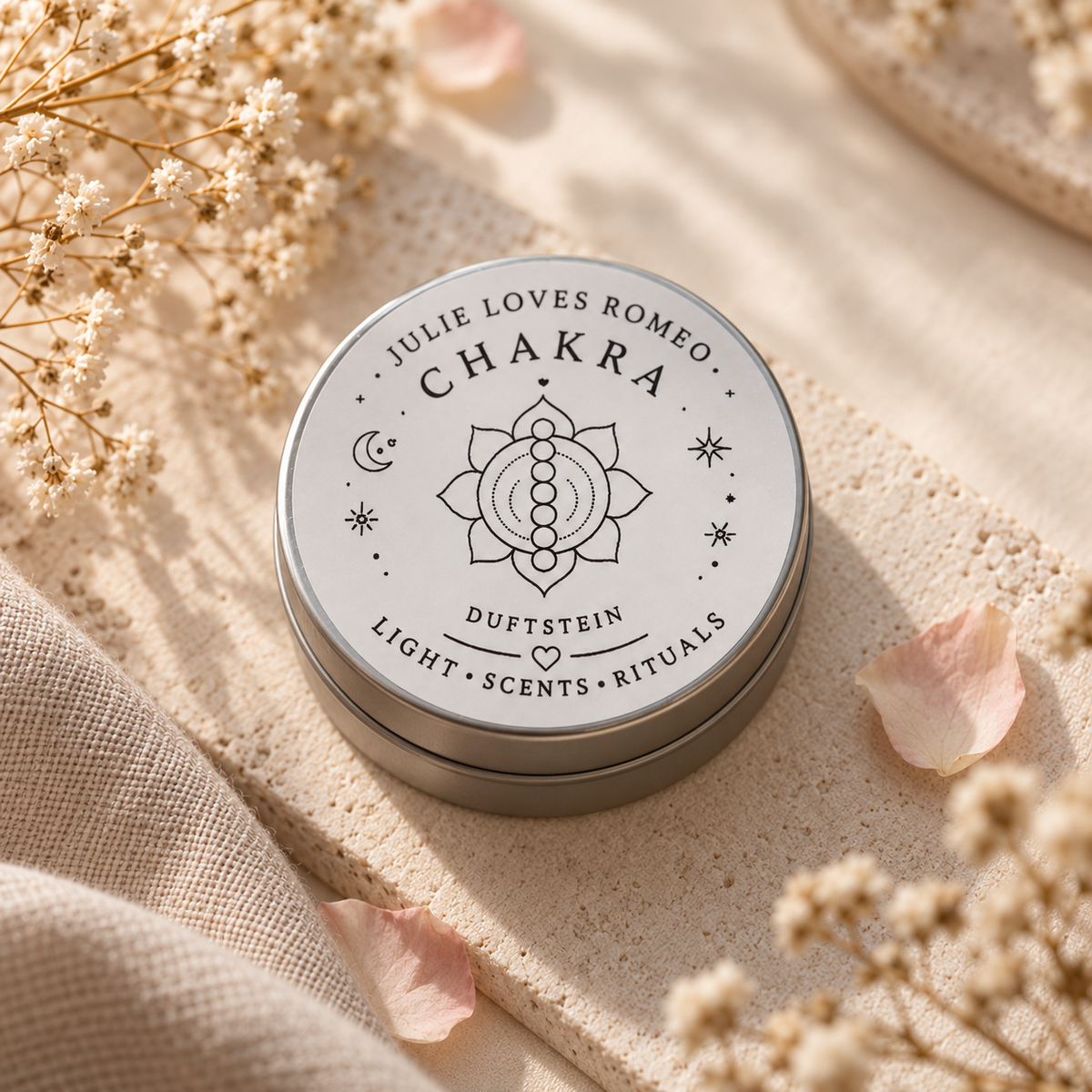 Chakra Duftstein für ätherische Öle und Duftmischungen
